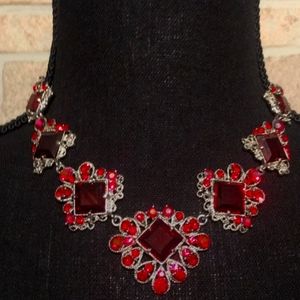 💄vintage necklace faux Ruby necklace